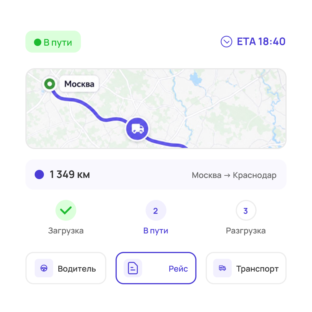 Отслеживание перевозки